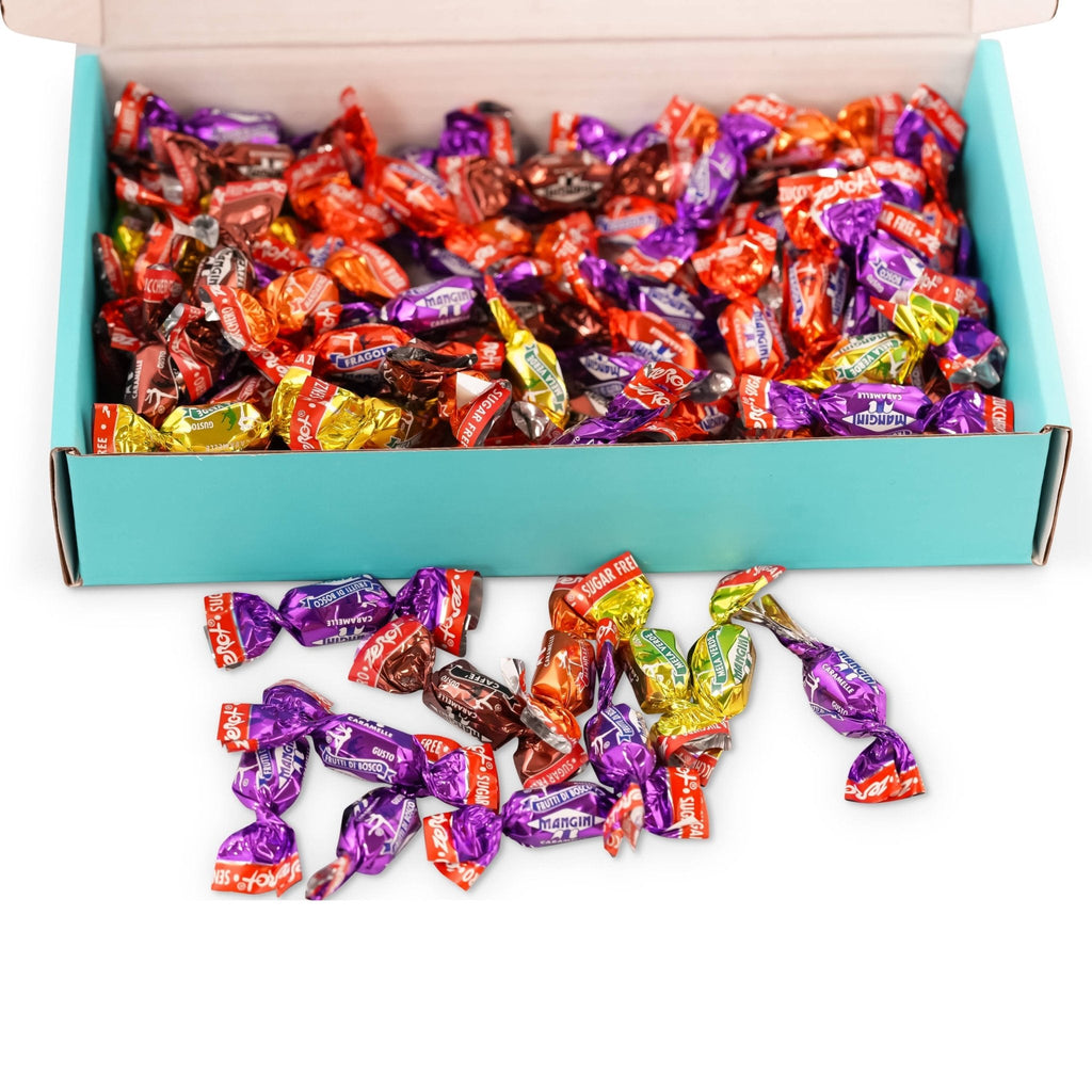 Andy Anand Chocolatier Sugar Free Hard Candy - Made in Italy Fruit Flavored Gluten Free Hard Candy Individually Wrapped Stevia Sweetened Candy Keto & Diabetic friendly Assorted Candy (85 Pcs, 7 Oz)