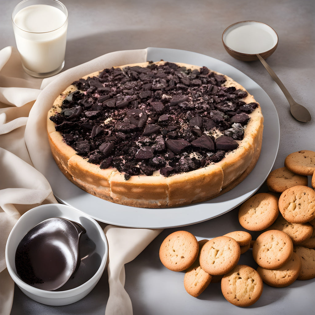 Andy Anand Sugar Free Cookies & Cream Cheesecake - Deliciously Fresh Cream, Best Cheese Cake Near Me For Anniversaries Celebrations & Dessert Lovers (2 lbs)