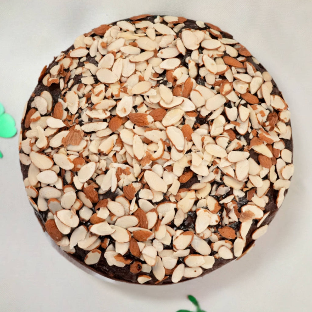 Andy Anand Sugar Free Chocolate Almond Cake Sweetened with Stevia, Guilt Free Sweetness In No Sugar Added Cakes From Bakery (2.5 lbs)