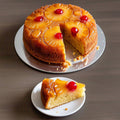 Andy Anand Sugar Free Pineapple Upside Down Cake 9" - Freshly Baked in Homemade Style Cake Recipe (2.6 lbs)