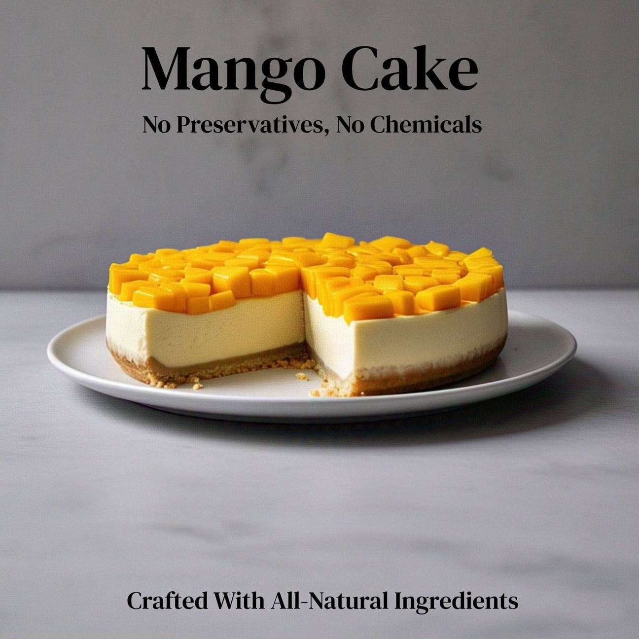 Andy Anand Exquisite 9" Cake – Freshly Crafted Traditional Style Mango Cake Delight in Luxuriously Creamy Texture and Intense Flavor