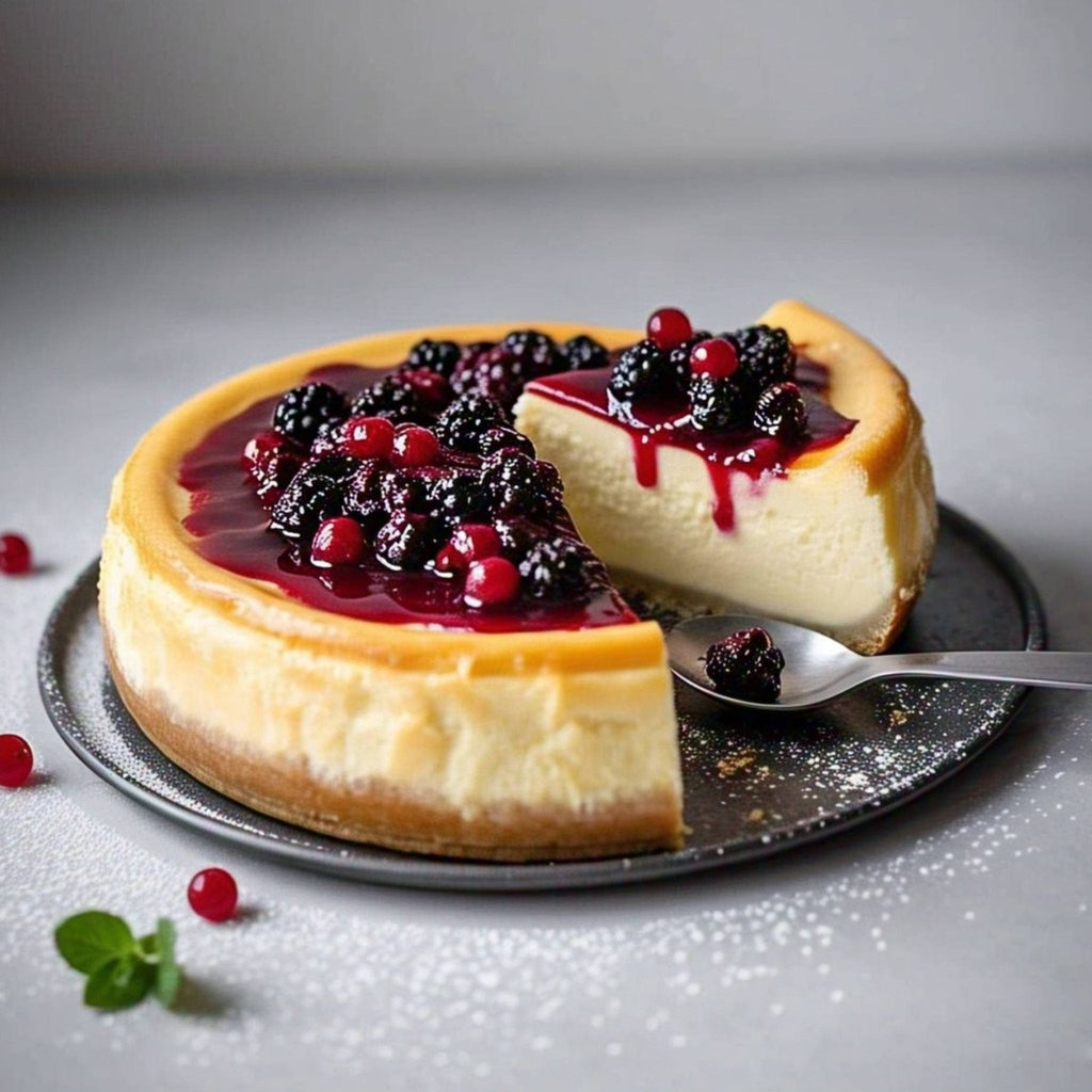 Andy Anand Sugar Free Wild Berry Cheesecake 9" - Perfect Taste Like Home Made, Best Cheese cake Near Me For Parties Celebrations & Dessert Lovers (2.8 lbs)