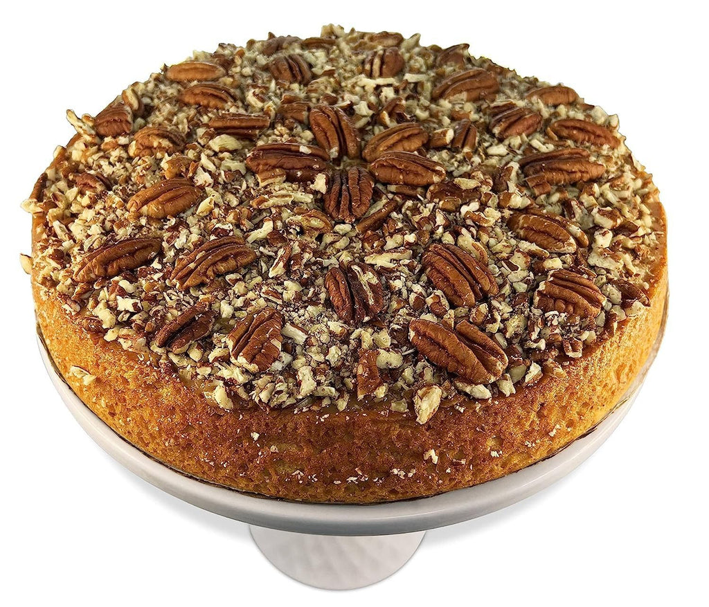 Andy Anand Gourmet Sugar Free Gluten Free Caramel Pecan Cake 9" - Keto Friendly Sugar Free Bakeries Handcrafted Diabetic Cake 2.8 lbs