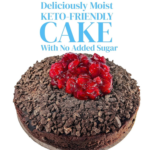 Andy Anand Keto Sugar Free Chocolate Strawberry Cake  9" - No Added Sugar For Diabetic Fresh Baked Gourmet Cake - Perfect for keto dessert lovers (2 lbs)