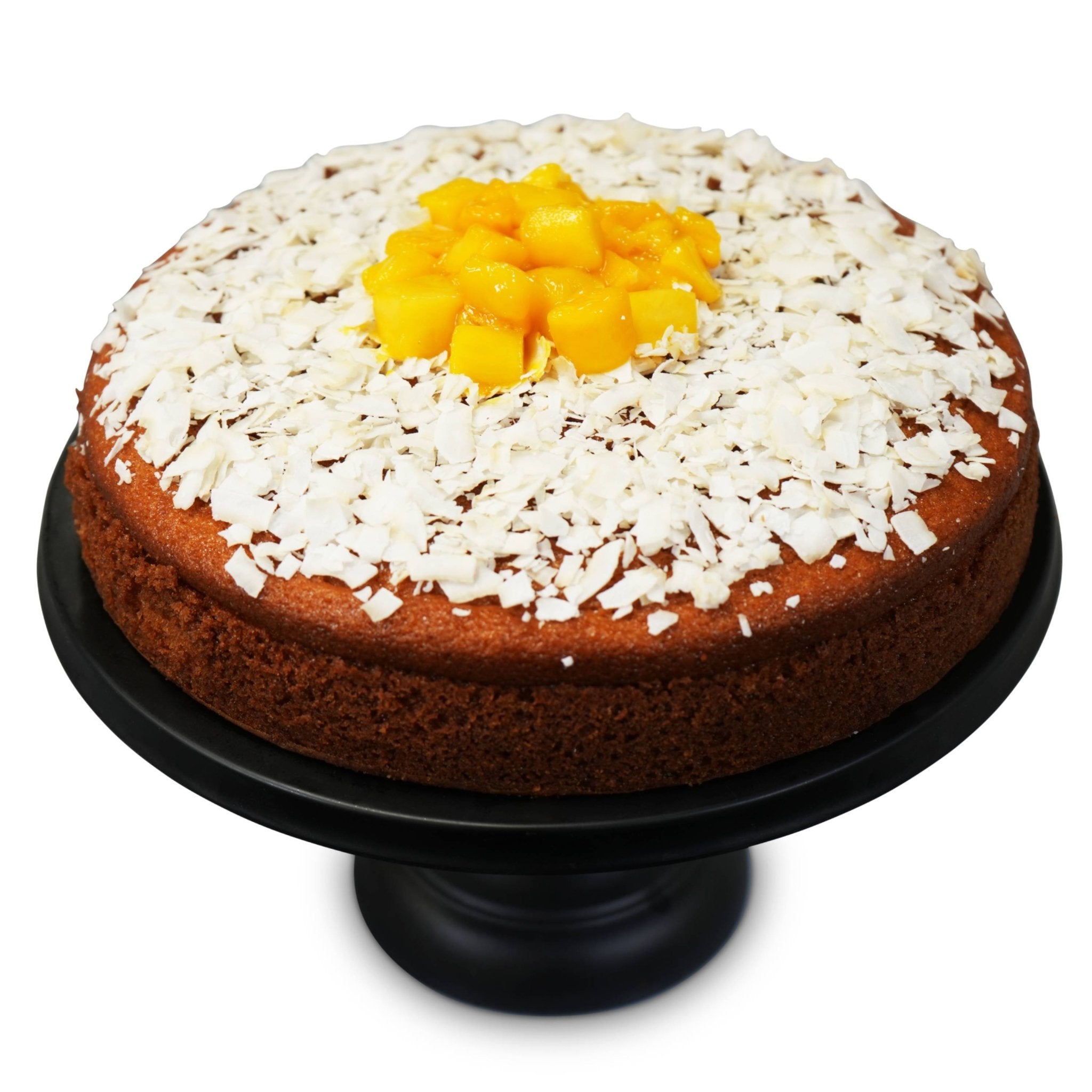ANDY ANAND CHOCOLATIER Sugar Free Mango Coconut Cake, Enjoy the Amazing Taste of a Classic Cake Without the Sugar, Dunked in Fresh Mango Puree, Traditional Recipe and Perfect for Guilt Free Celebrations (2.5 lb)