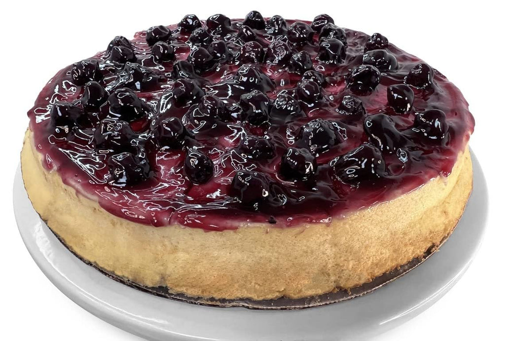 Andy Anand's Traditional Blueberry Cake 9" - Daily Freshly Baked Moist Decadent Cakes From Bakery - Indulge in Creamy Bliss (2.8 lbs)