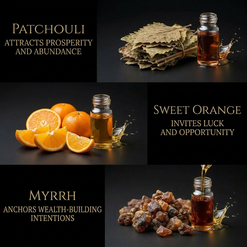 Circe Money Magnet Reiki-Infused Prosperity Smudge Spray with Patchouli, Sweet Orange & Myrrh Essential Oils for Abundance, Wealth, Luck & Positive Energy