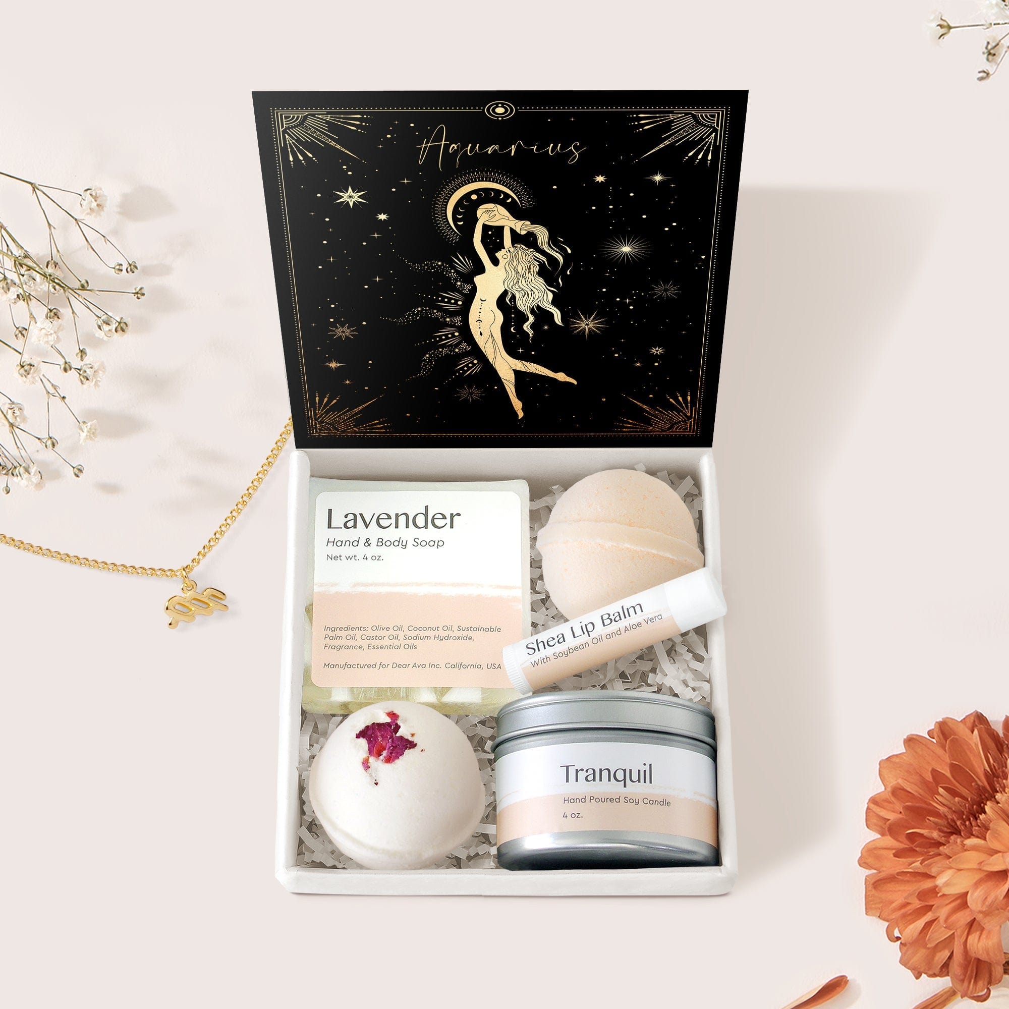 Aquarius Deity Zodiac Gift Box Set