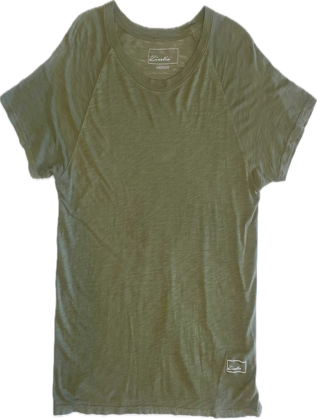 New Standard 4 Corners Raglan (Army Green) 100% USA Cotton