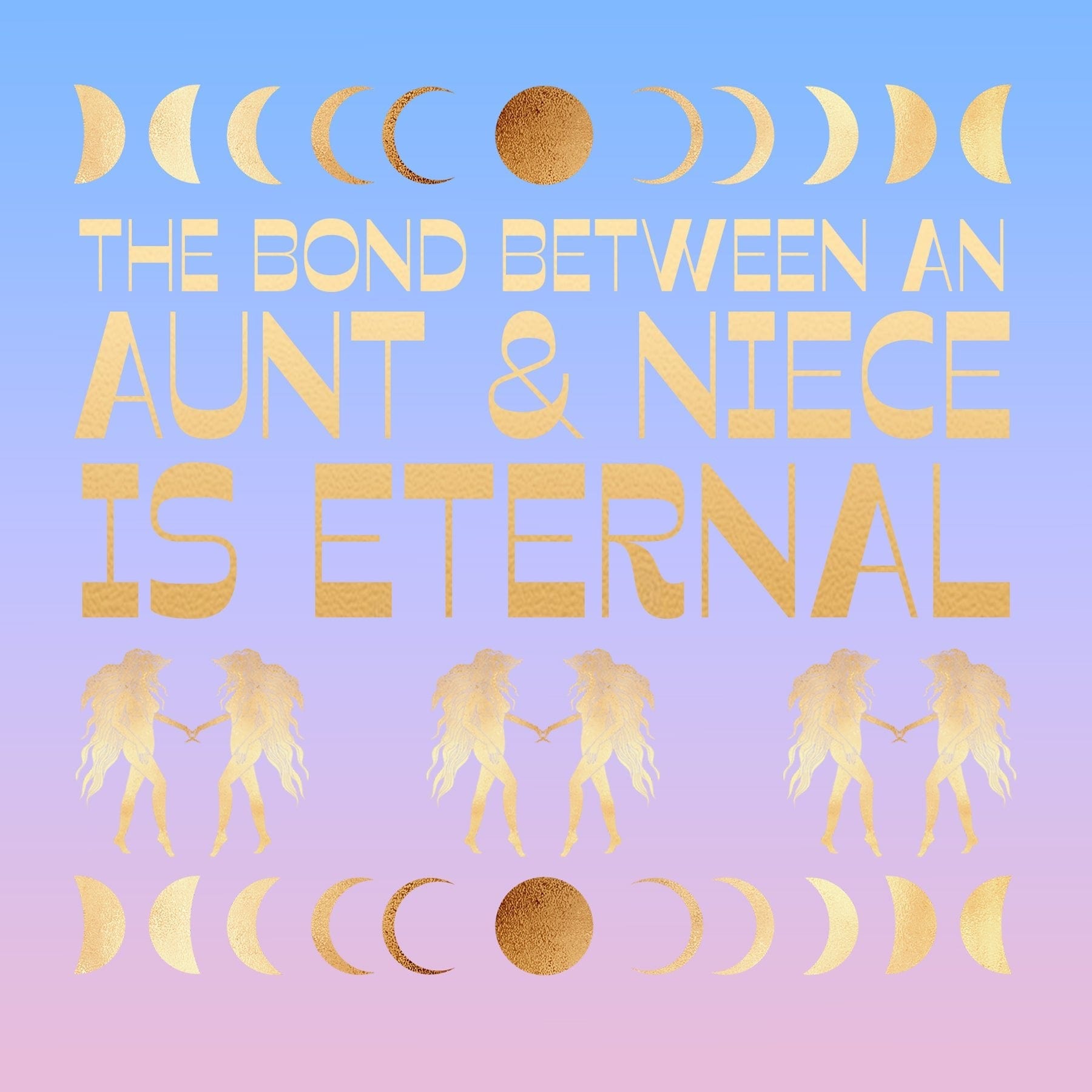 Aunt-Niece DoubleCircleNecklace Gift Box Set