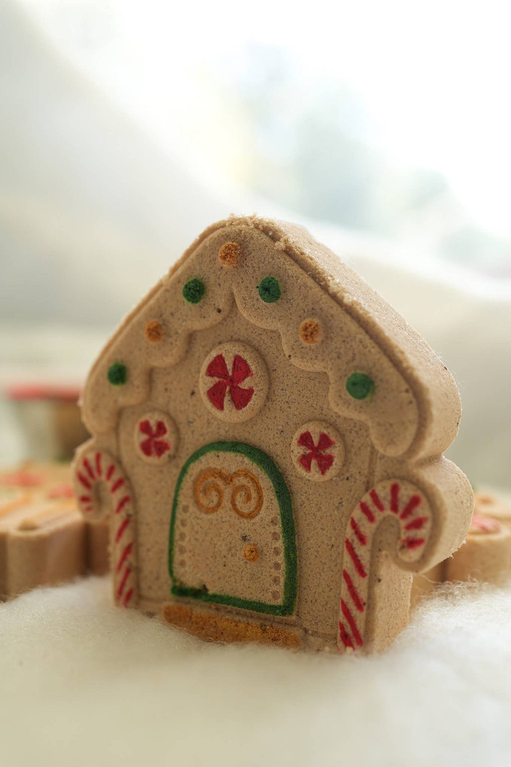 Gingerbread Winter Handpainted Bathbomb Stocking Stuffer