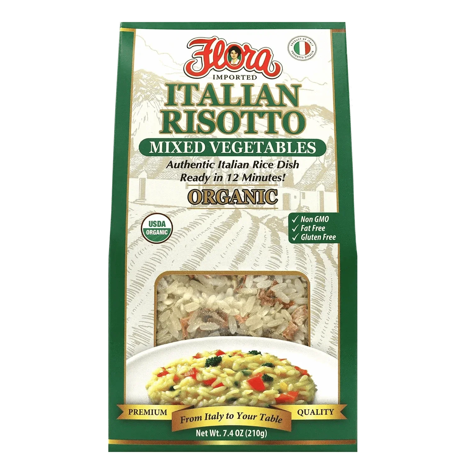 Italian Risotto - Mixed Vegetables Organic - 7.4 oz