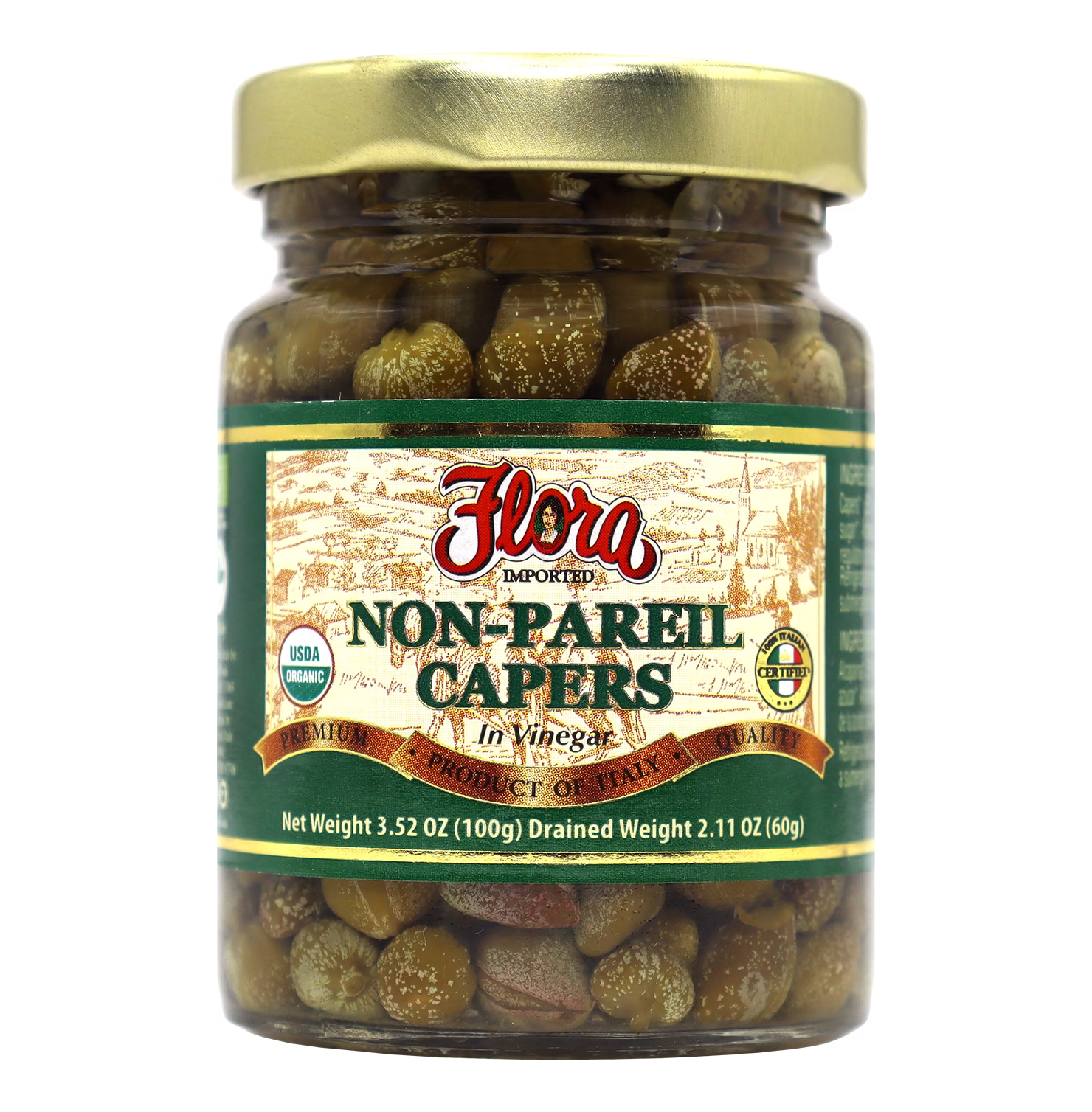 Capers - Non-Pareil Organic In Vinegar - 3.52 oz