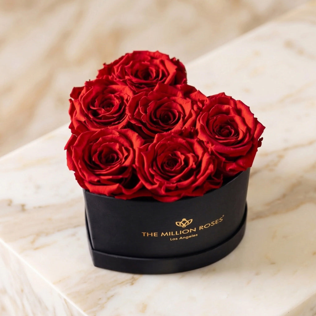 Baby Heart Black Box | Red Roses