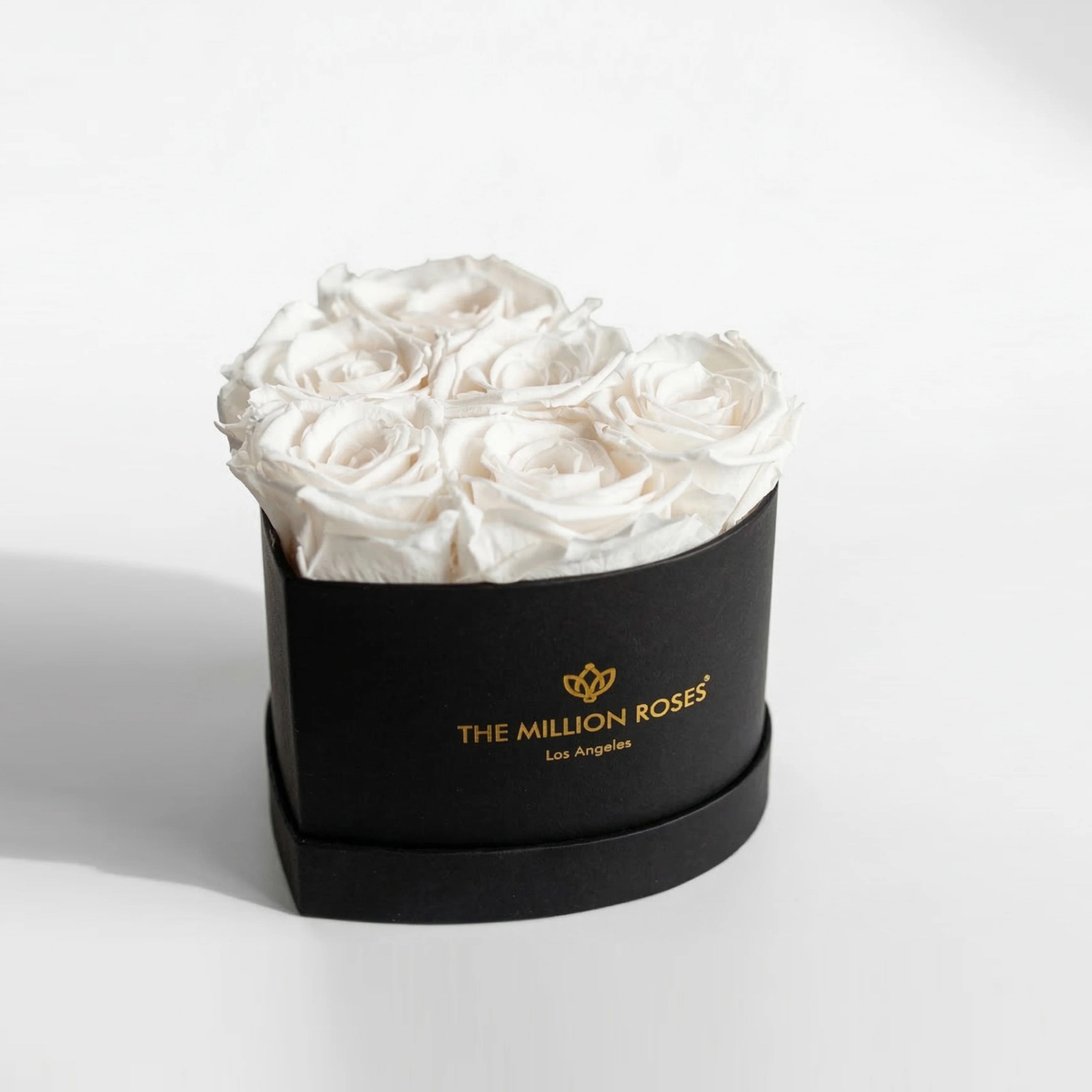 Baby Heart Black Box | White Roses