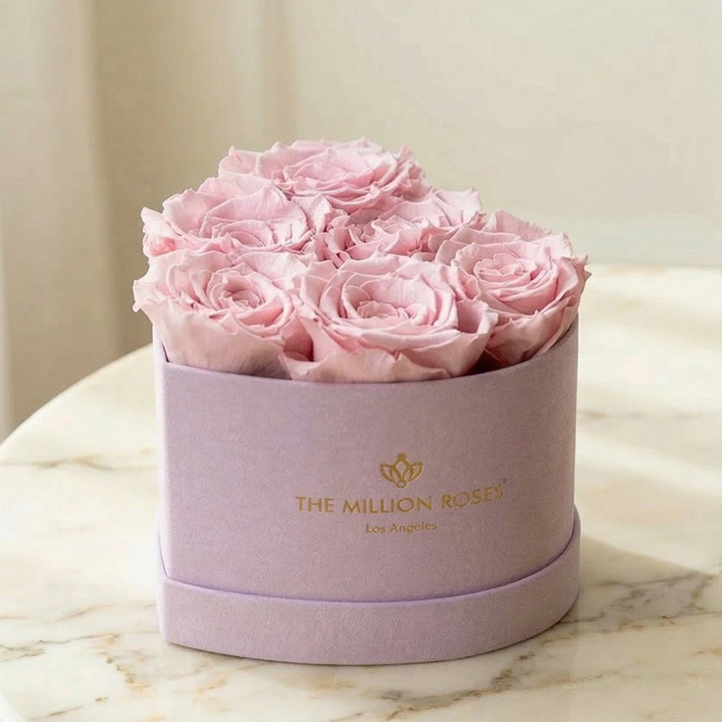 Baby Heart Light Pink Box | Light Pink Roses