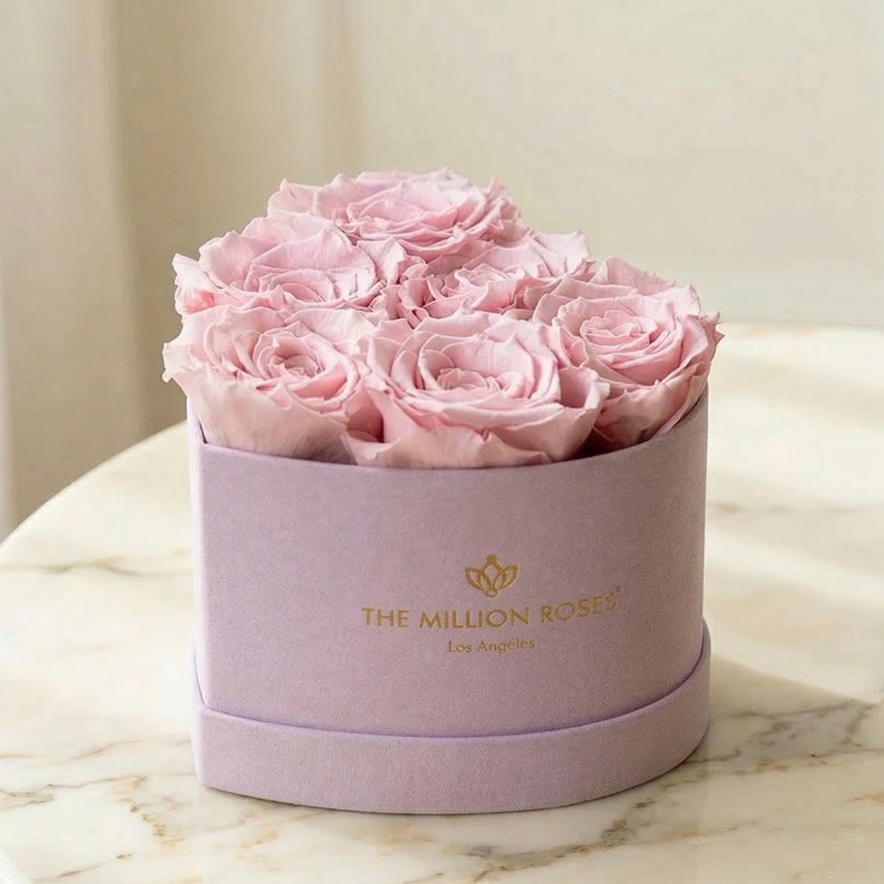 Baby Heart Light Pink Box | Light Pink Roses