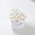 Baby Heart White Box | White Roses