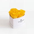 Baby Heart White Box | Yellow Roses