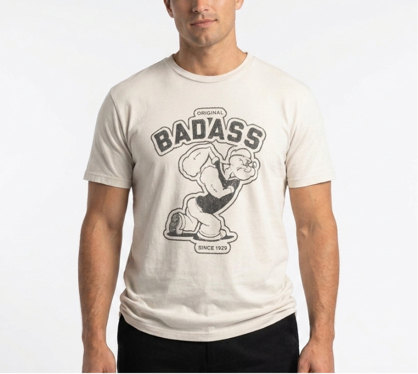 BADASS Organic Tee (Sand or Mineral Grey)