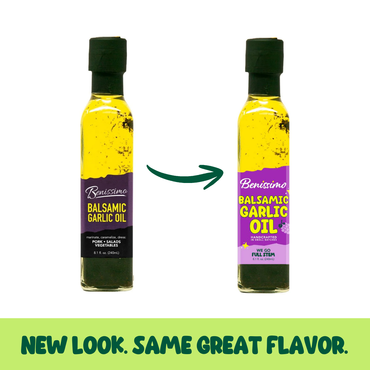 Benissimo Balsamic Garlic Oil, Marasca (240mL)