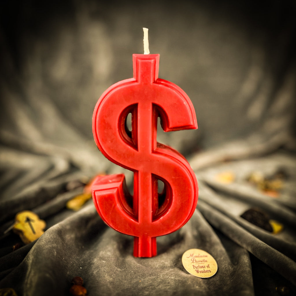 Dollar Sign Candle Spell Kit - Wealth & Luxury Magic