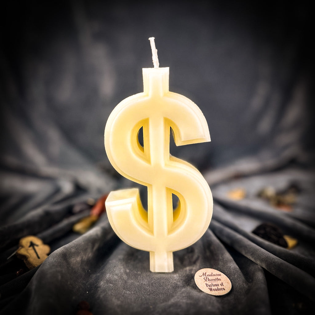 Dollar Sign Candle Spell Kit - Wealth & Luxury Magic
