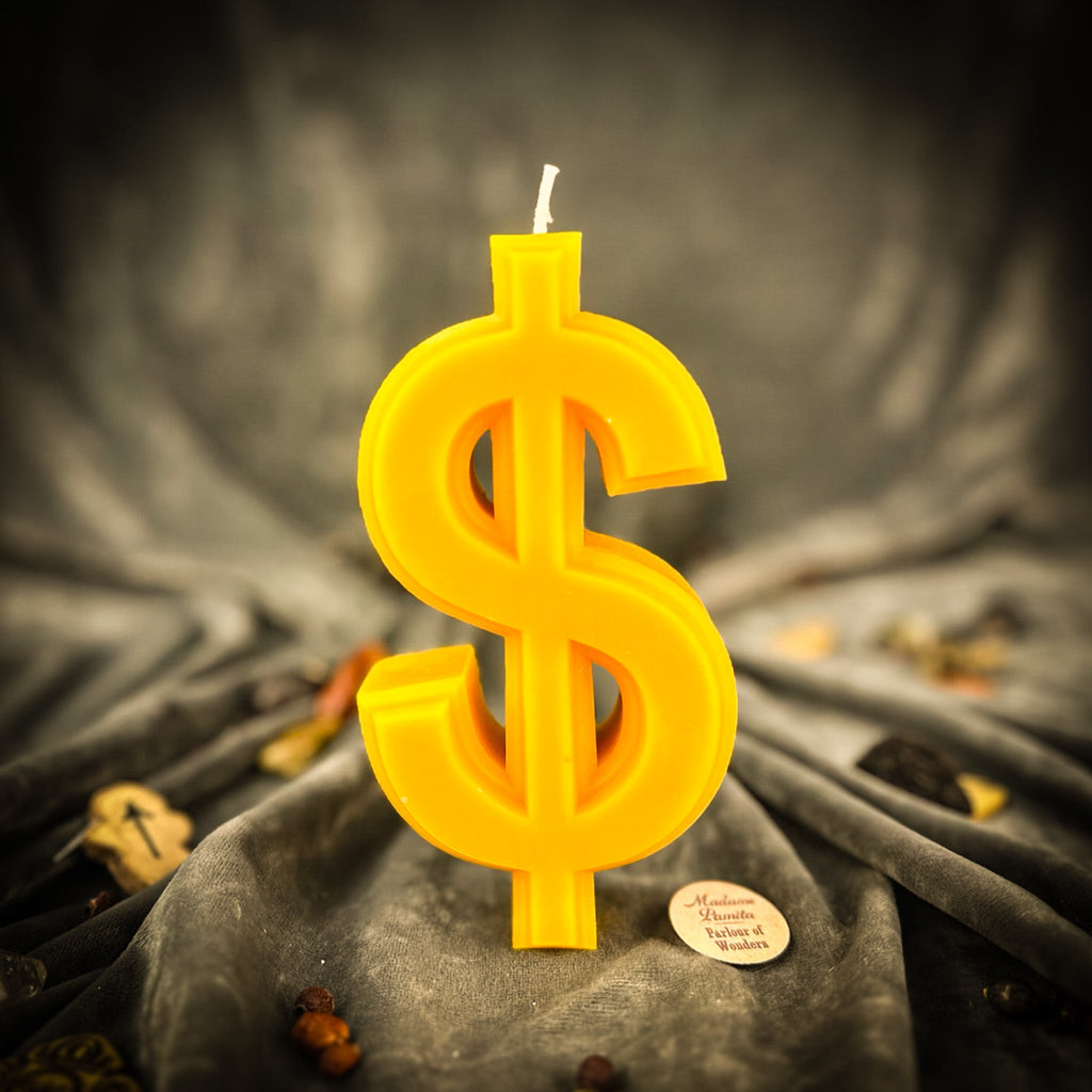 Dollar Sign Candle Spell Kit - Wealth & Luxury Magic