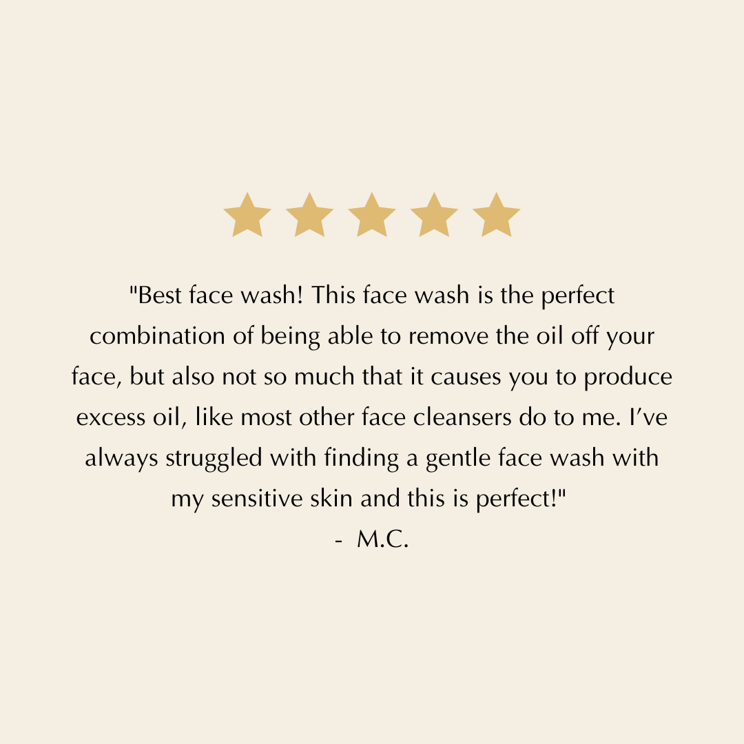 Gluten-Free Foaming Face Wash – Nut-Free, Vegan Cleanser with Aloe & Ashwagandha