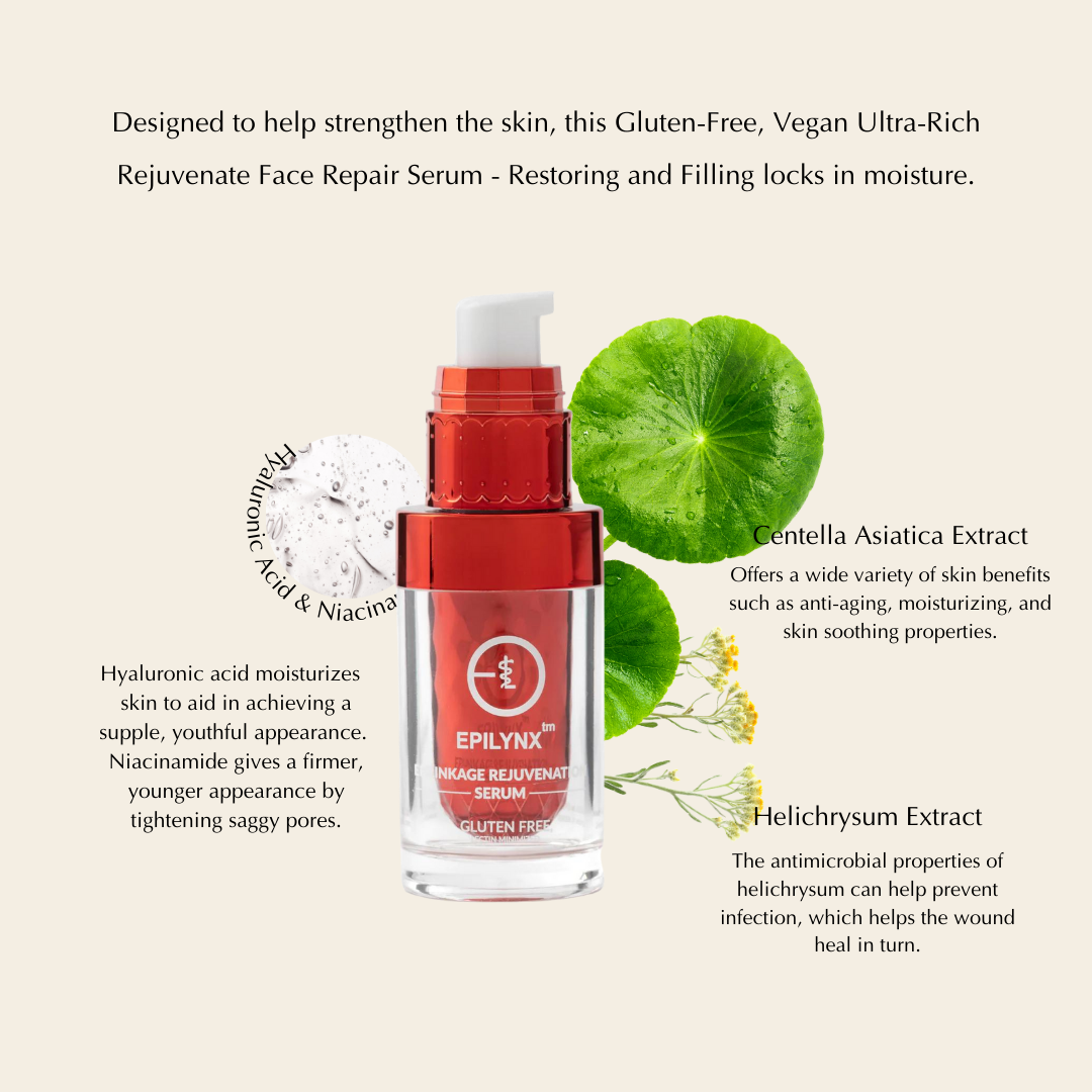 Gluten-Free Face Serum for Mature Skin – Nut-Free, Vegan Hydrating & Firming