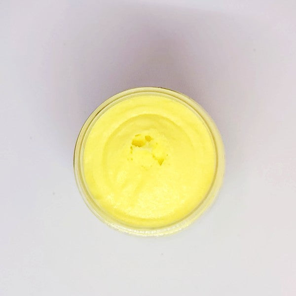Yellow Whipped body scrub in an open jar, showing its creamy, whipped texture. Gentle, sulfate-free cleansers to feel clean and refreshed!
Sunflower oil to hydrate your skin without feeling greasy!
Cane sugar to gently slough away old skin and create a gorgeous glow!