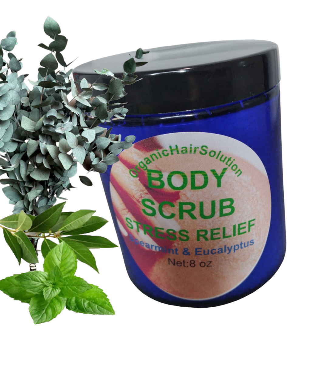 BODY SCRUB-Stress Relief & Skin Exfoliating  with Eucalyptus & Spearmint