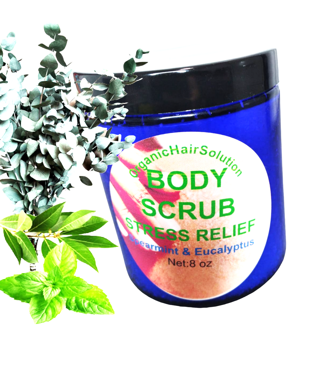 BODY SCRUB-Stress Relief & Skin Exfoliating  with Eucalyptus & Spearmint