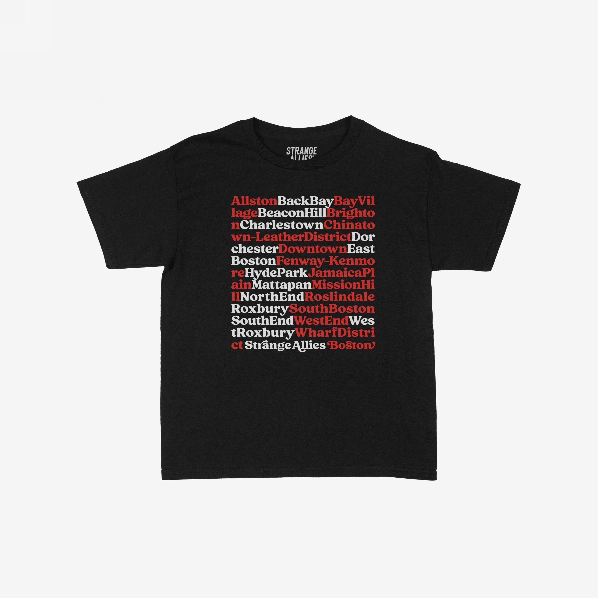 Boston Neighborhoods Women's Baby Tee