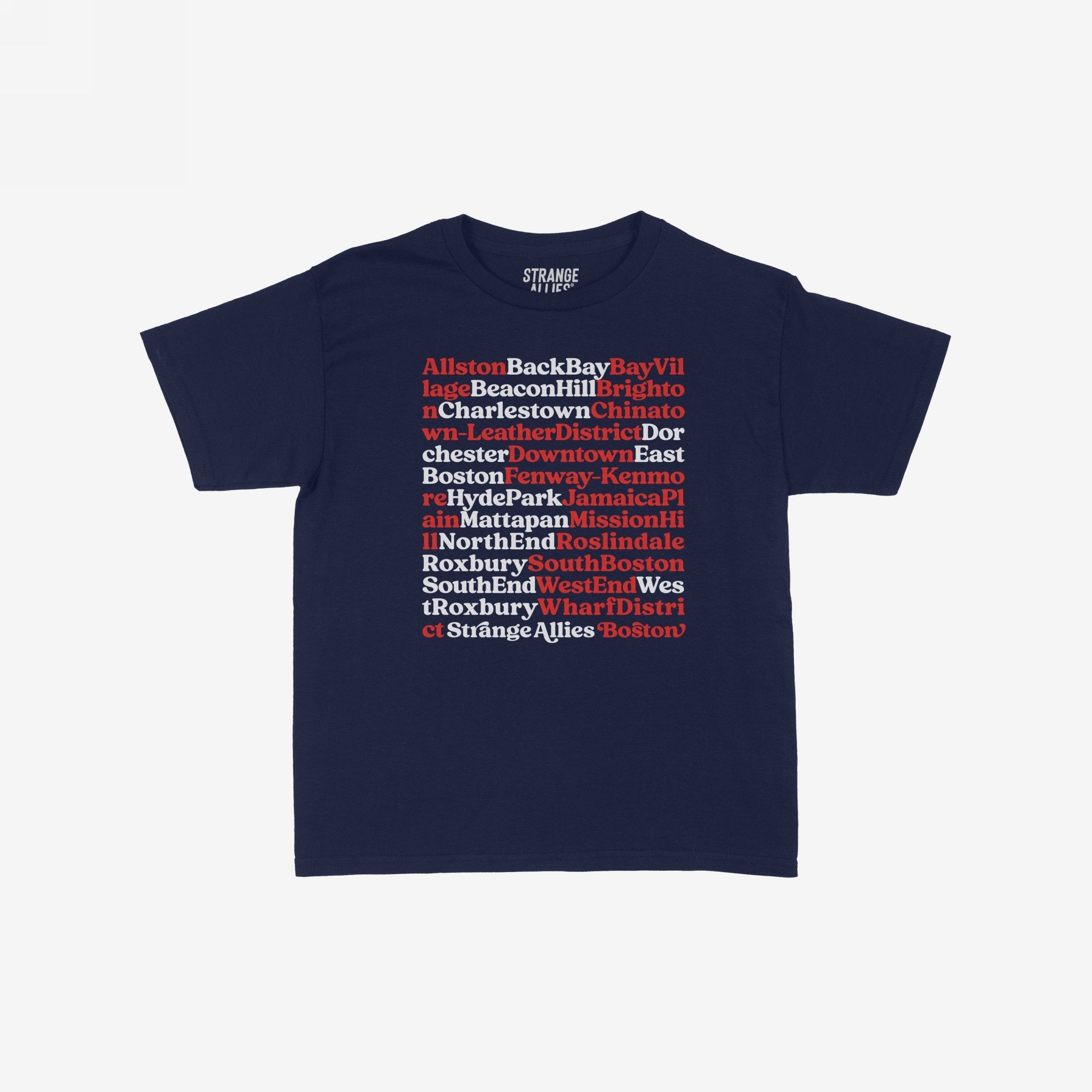 Boston Neighborhoods Women's Baby Tee