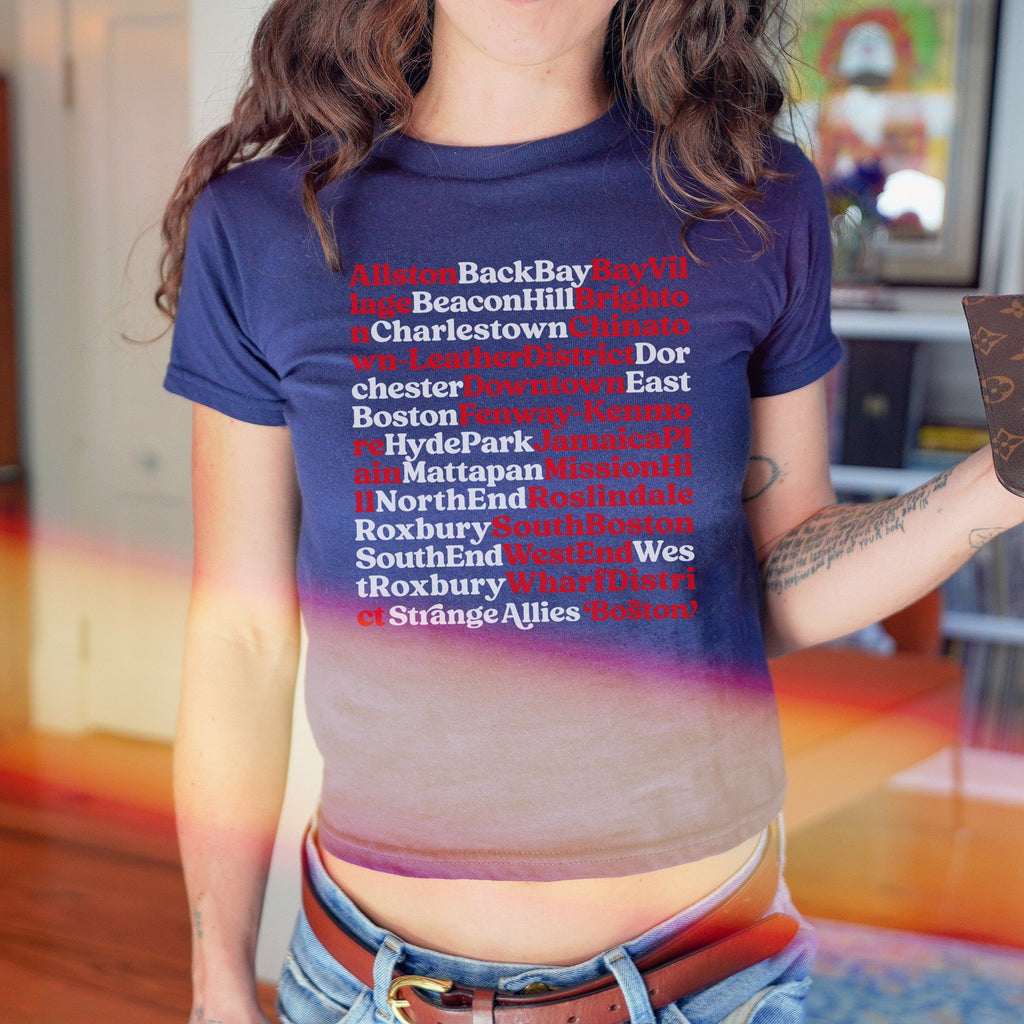 Boston Neighborhoods Women's Baby Tee
