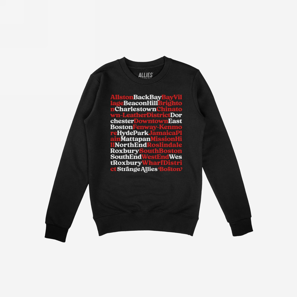 Boston Neighborhoods Sweatshirt