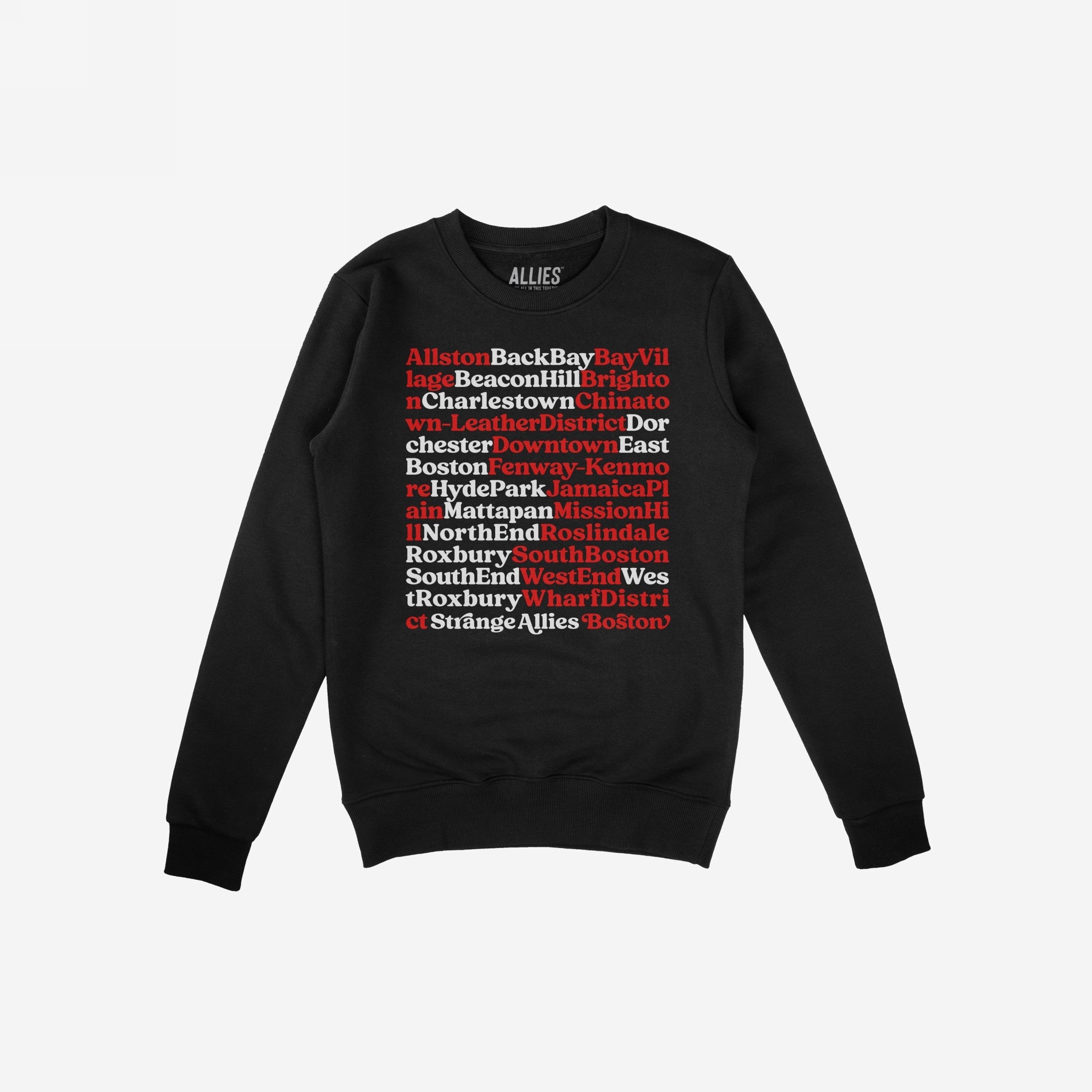 Boston Neighborhoods Sweatshirt