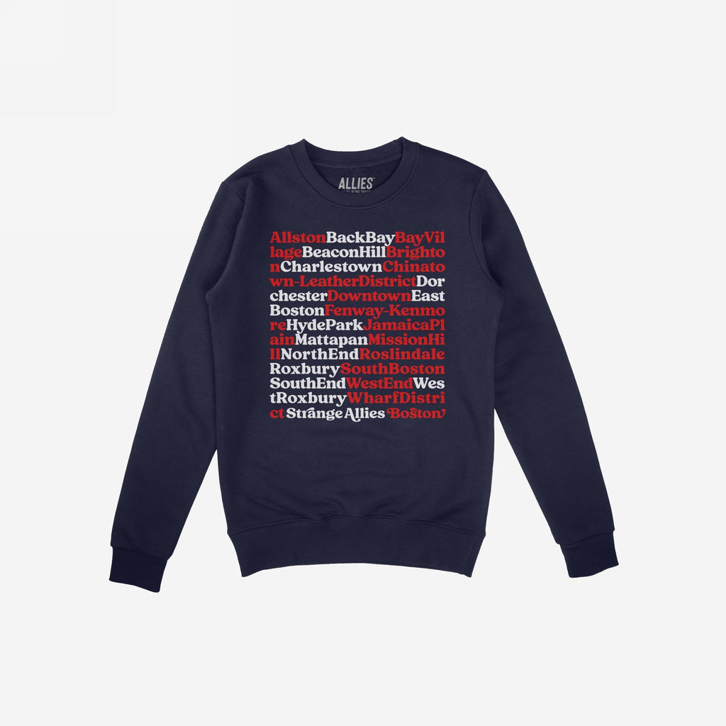 Boston Neighborhoods Sweatshirt