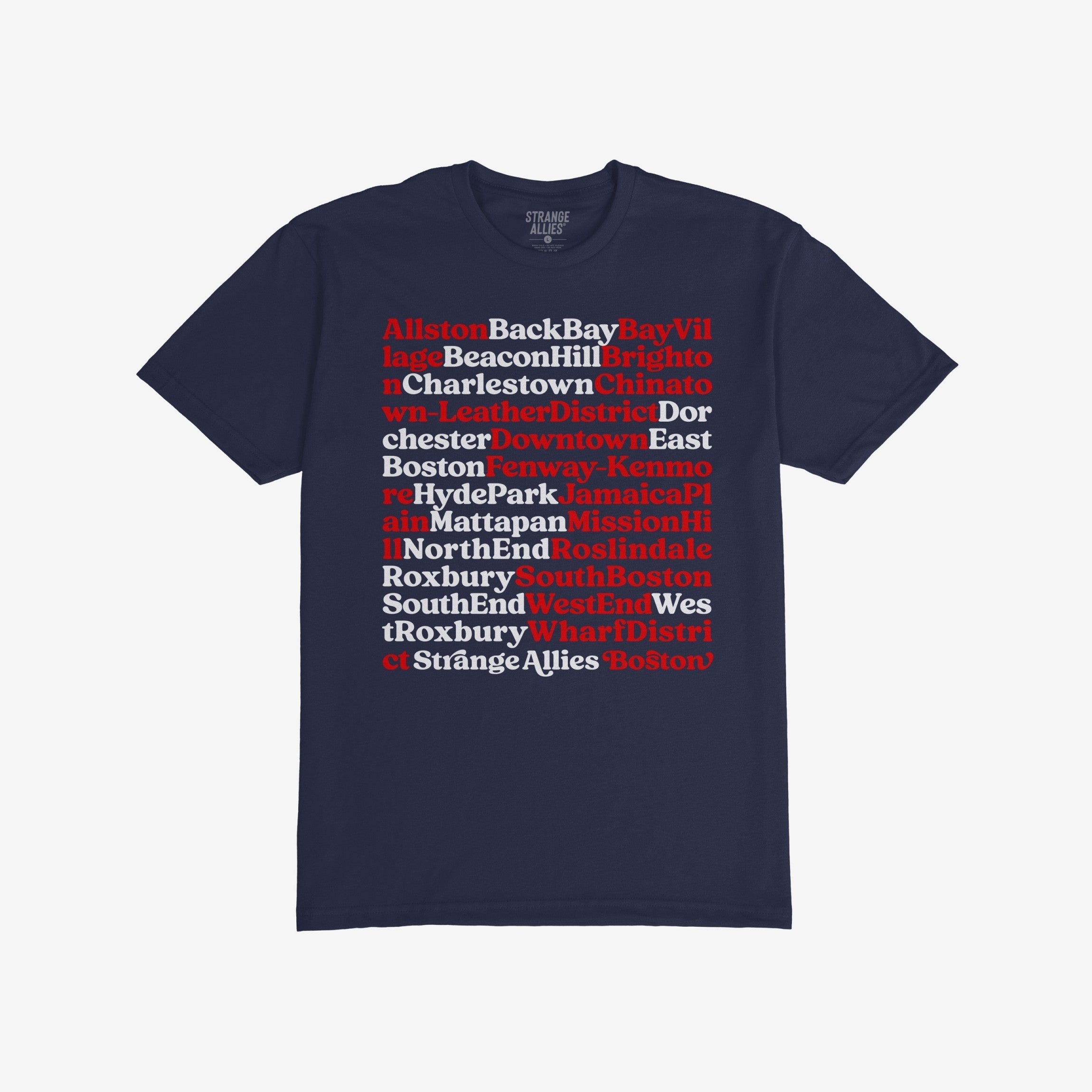 Boston Neighborhoods T-shirt