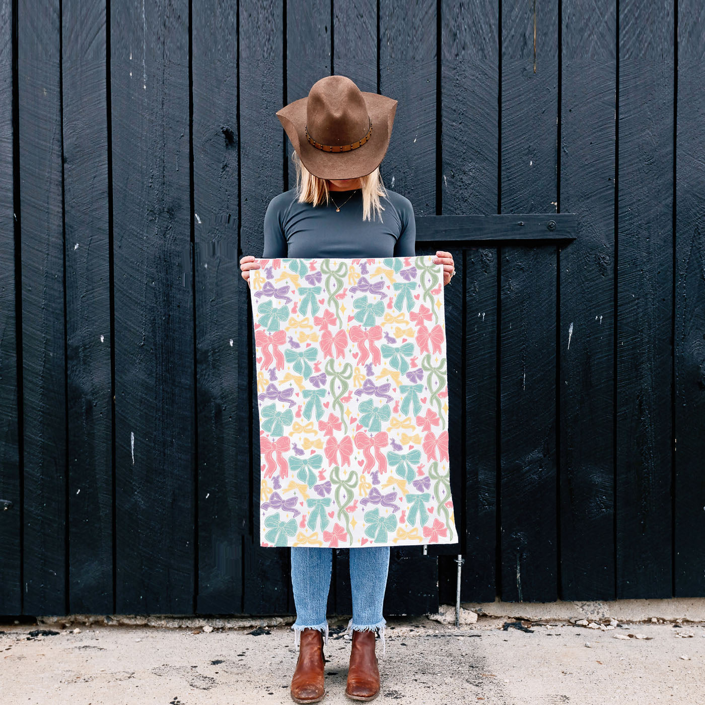 Bow Pastels Towel