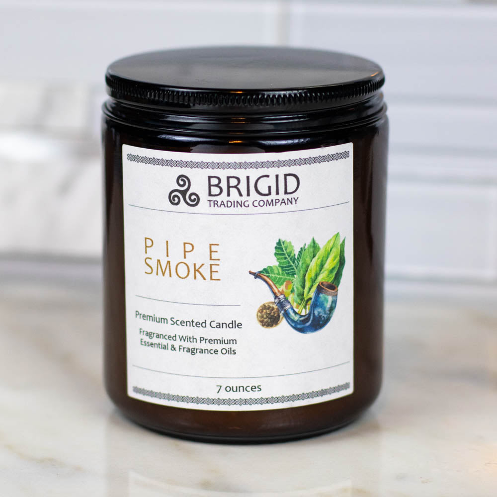Pipe Smoke Soy Wax Candle - Cuban Tobacco, Smoked Oud, and Deep Resins