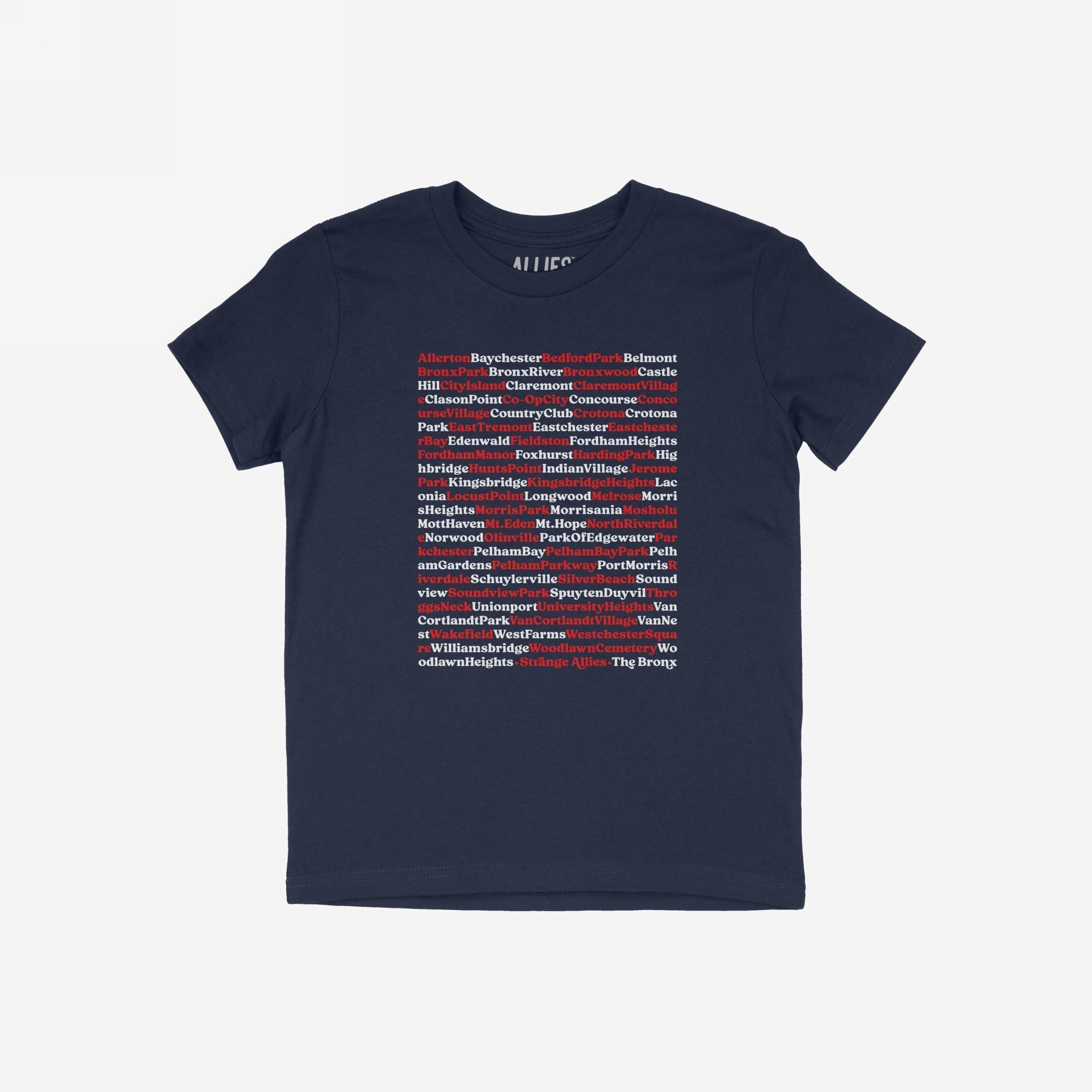 Bronx Neighborhoods T-shirt