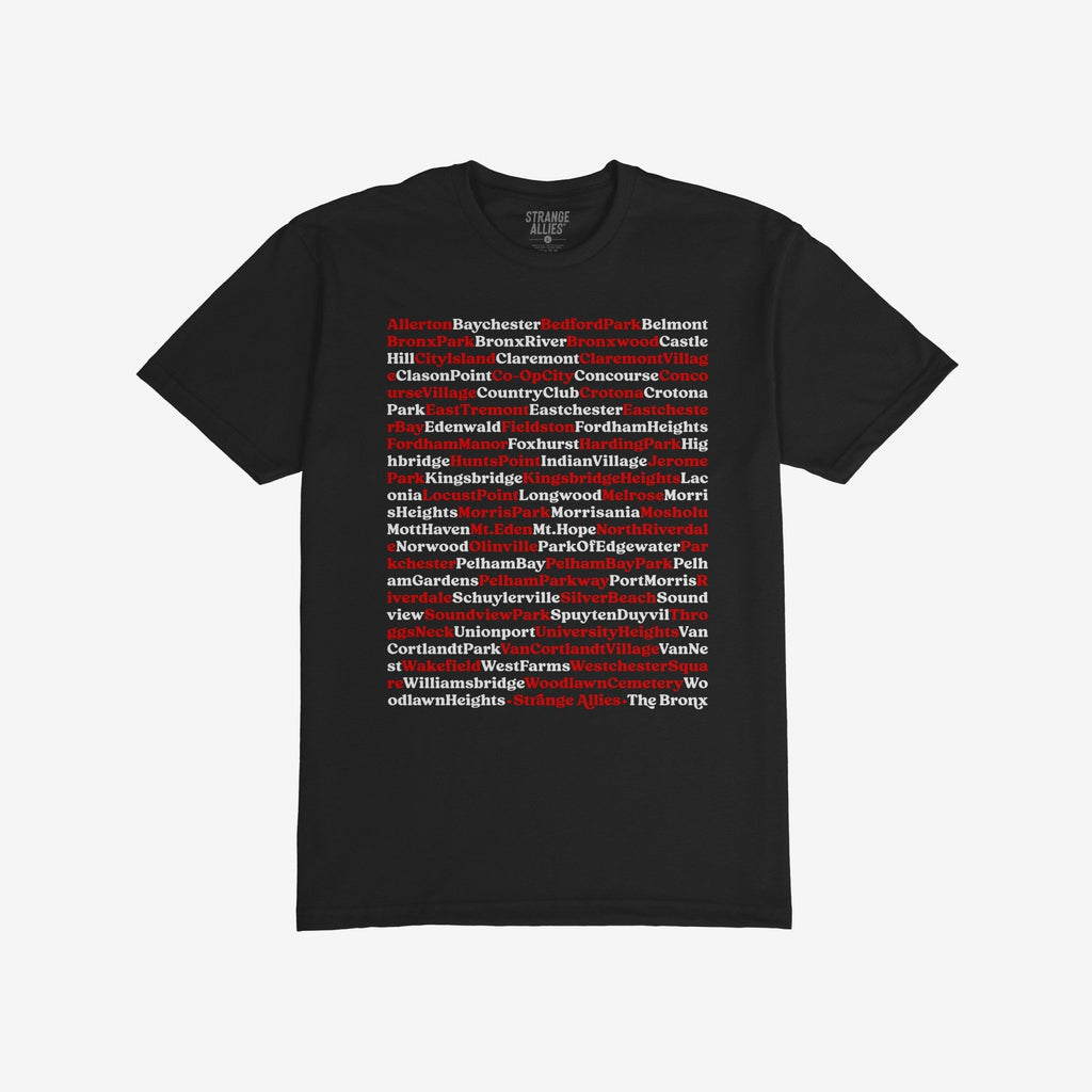 Bronx Neighborhoods T-shirt