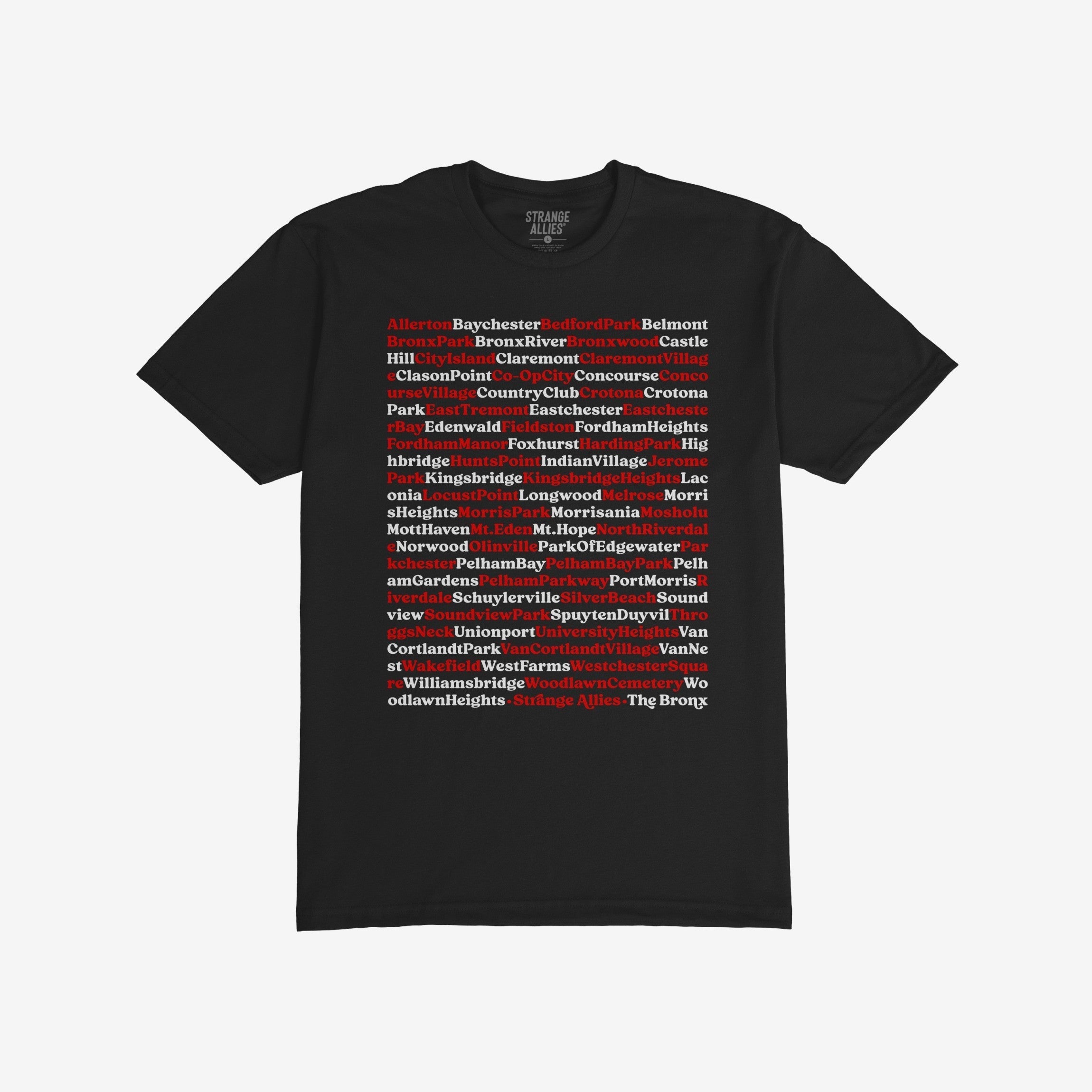 Bronx Neighborhoods T-shirt
