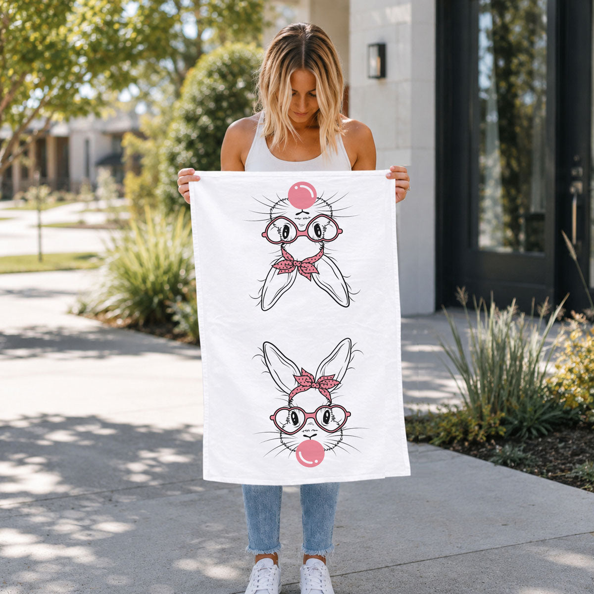 Bubblegum Bunny Towel