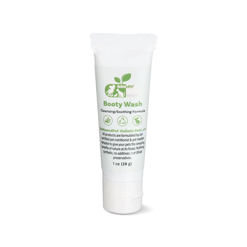ReNewedPet 4-ALL PETS Booty Wash cleansing and soothing formula for dogs and cats, 1 oz natural pet grooming and hygiene care tube