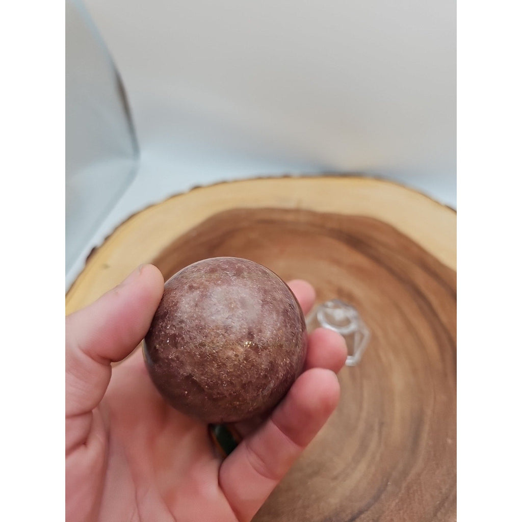 Strawberry Quartz Crystal Sphere 260g 55mm