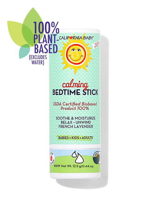 California Baby® Calming™ Bedtime Stick with French Lavender – USDA Certified Biobased, 100% Plant-Based Moisturizing Aromatherapy Balm for Babies, Kids & Adults | 0.44 oz/12.5 g