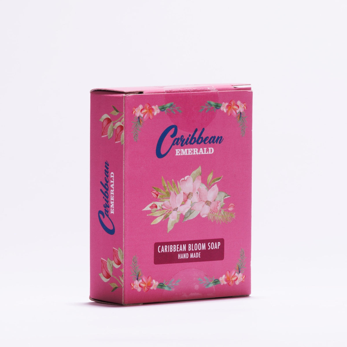 Caribbean Emerald Caribbean Bloom handmade soap from Sint Maarten with tropical floral fragrance, island-inspired bath and body care for cleansing, self-care and spa-like skincare.